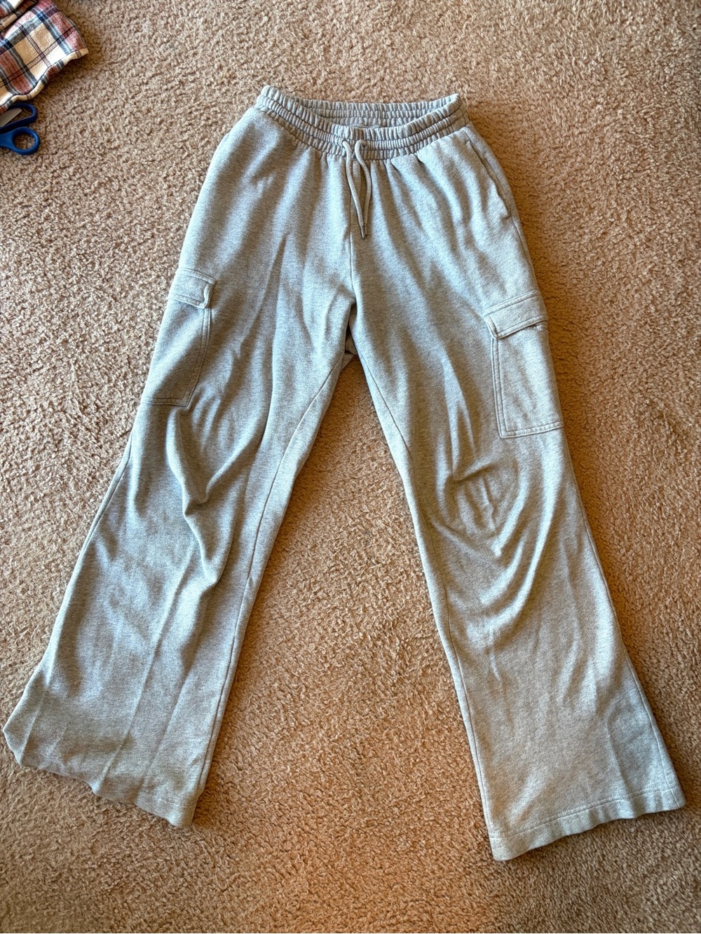 Gray Slouchy Cotton Old Navy Sweatpants with Pockets